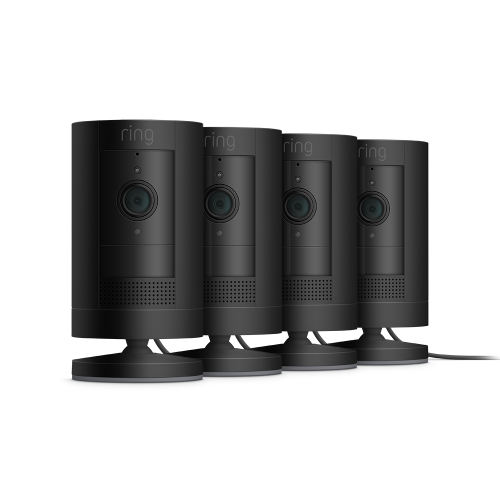 4-Pack Outdoor Security Camera | Stick Up Cam Plug-In