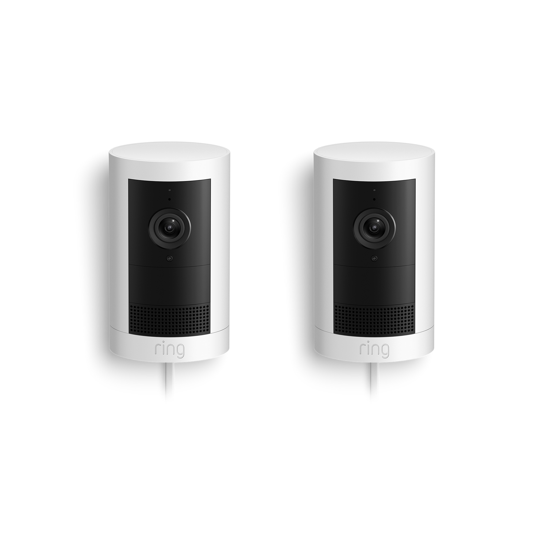2-Pack Outdoor Camera Plus Plug-in (Featuring 2K Video with Ring Vision)