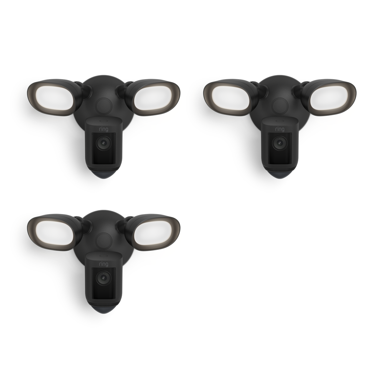 3-Pack Floodlight Cam Wired Pro