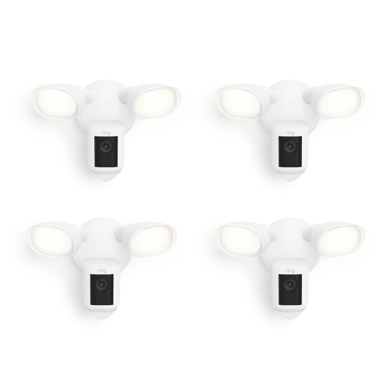 4-Pack Floodlight Cam Wired Pro