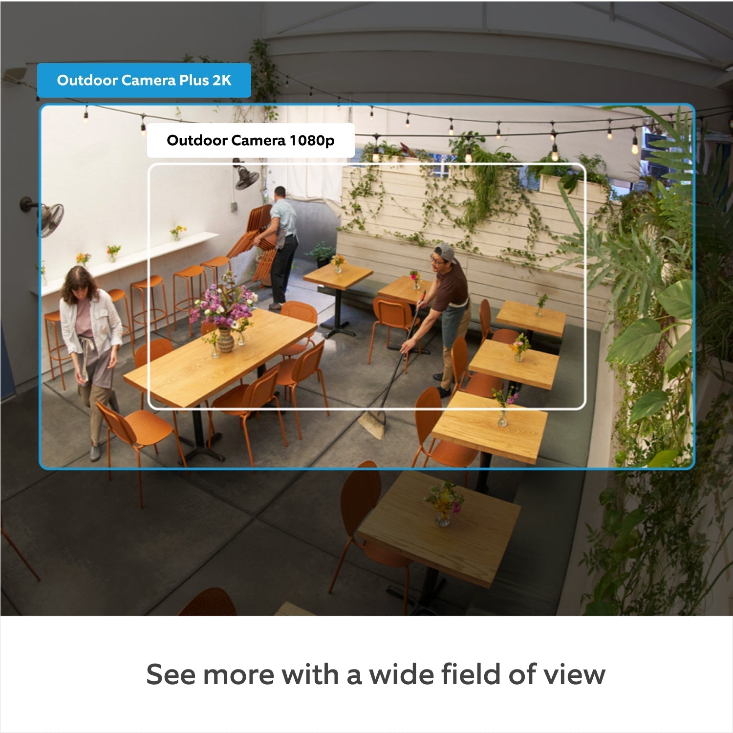 Outdoor Camera Plus with PoE Adapter (Featuring 2K Video with Ring Vision)