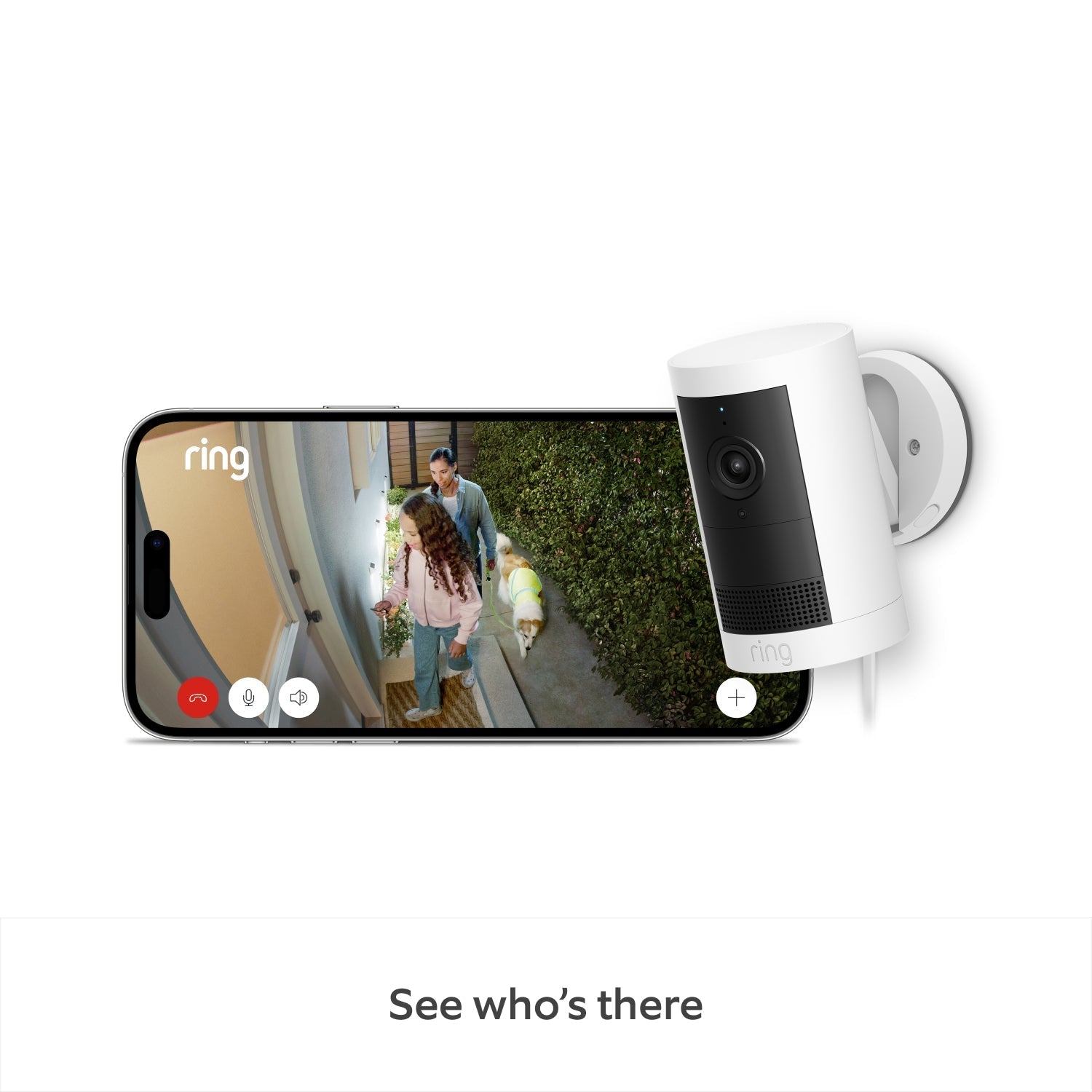 2-Pack Outdoor Camera Plus Plug-in (Featuring 2K Video with Ring Vision)