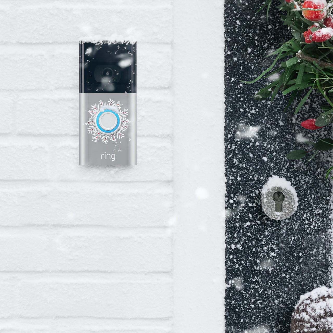 Holiday Interchangeable Faceplate (Video Doorbell 3, Video Doorbell 3 Plus, Video Doorbell 4, Battery Video Doorbell Plus, Battery Video Doorbell Pro)