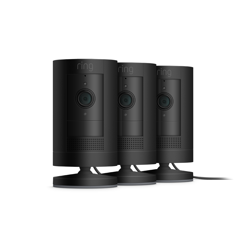 3-Pack Outdoor Security Camera | Stick Up Cam Plug-In