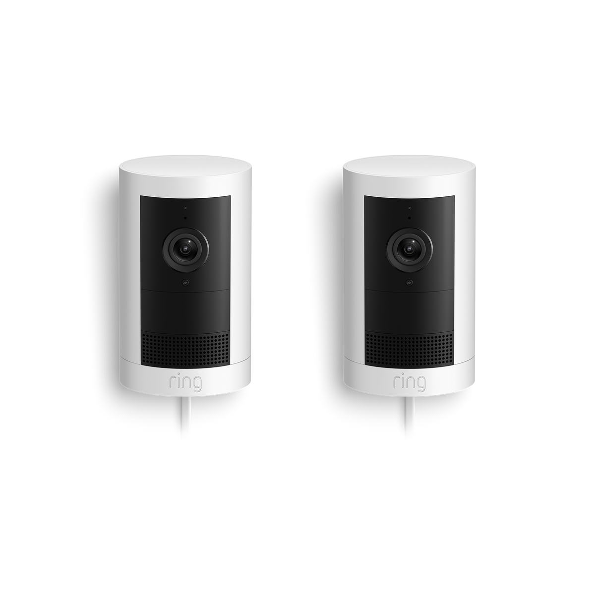 2-Pack Outdoor Camera Plus Plug-in (Featuring 2K Video with Ring Vision)