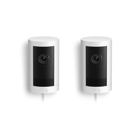 2-Pack Outdoor Camera Plus Plug-in (Featuring 2K Video with Ring Vision)