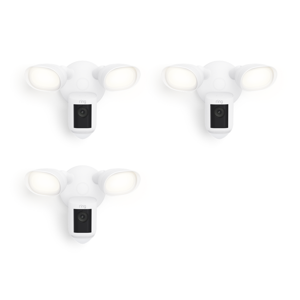 3-Pack Floodlight Cam Wired Pro