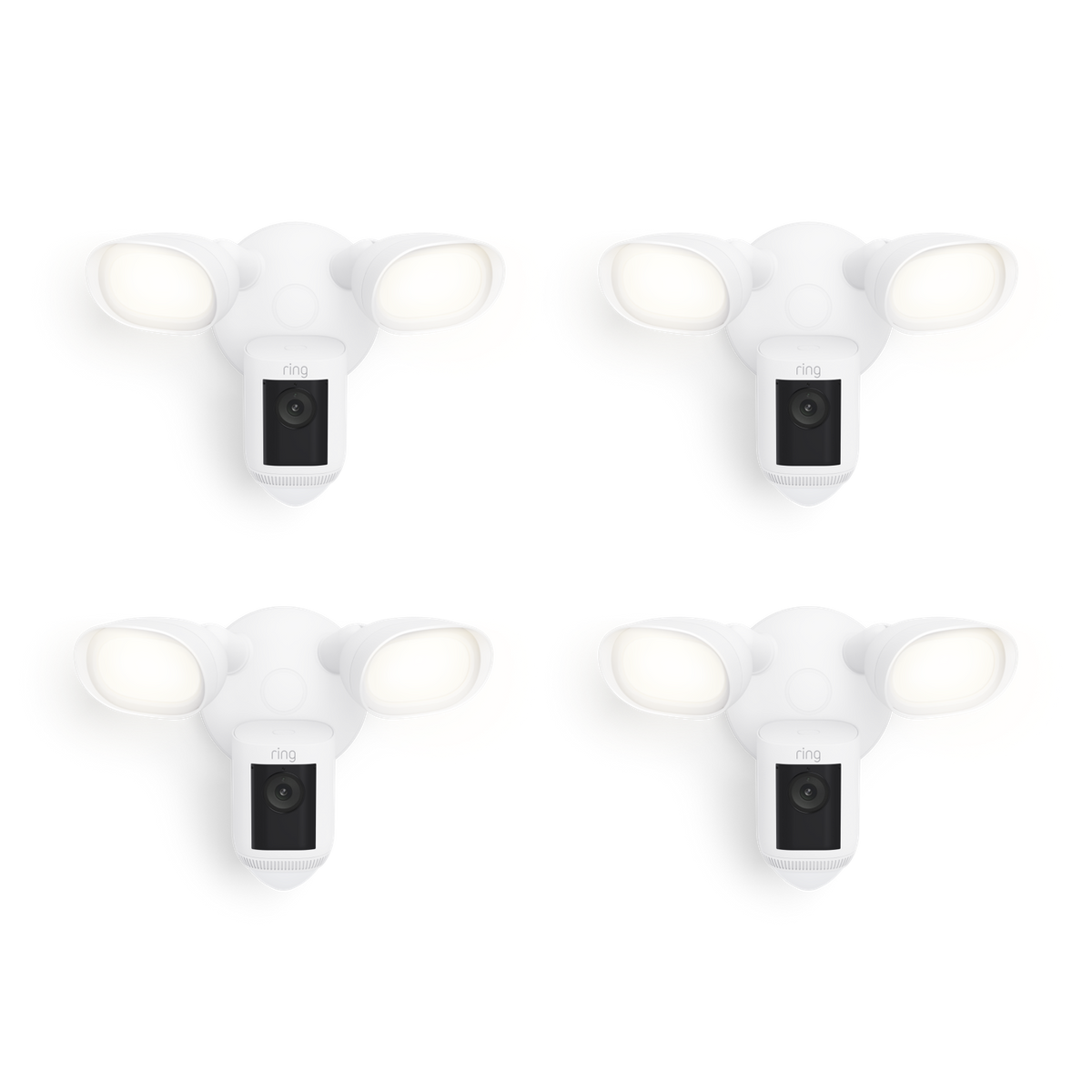 4-Pack Floodlight Cam Wired Pro