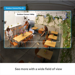 Outdoor Camera Plus with PoE Adapter (Featuring 2K Video with Ring Vision)