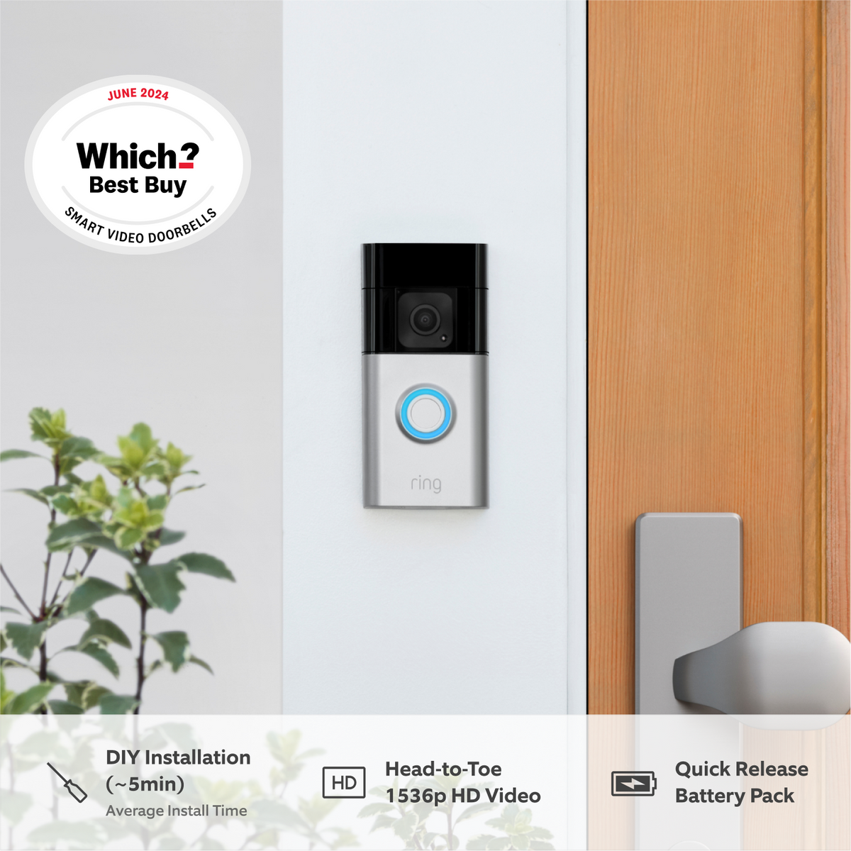 Battery Video Doorbell Plus + Indoor Camera (2nd Gen)