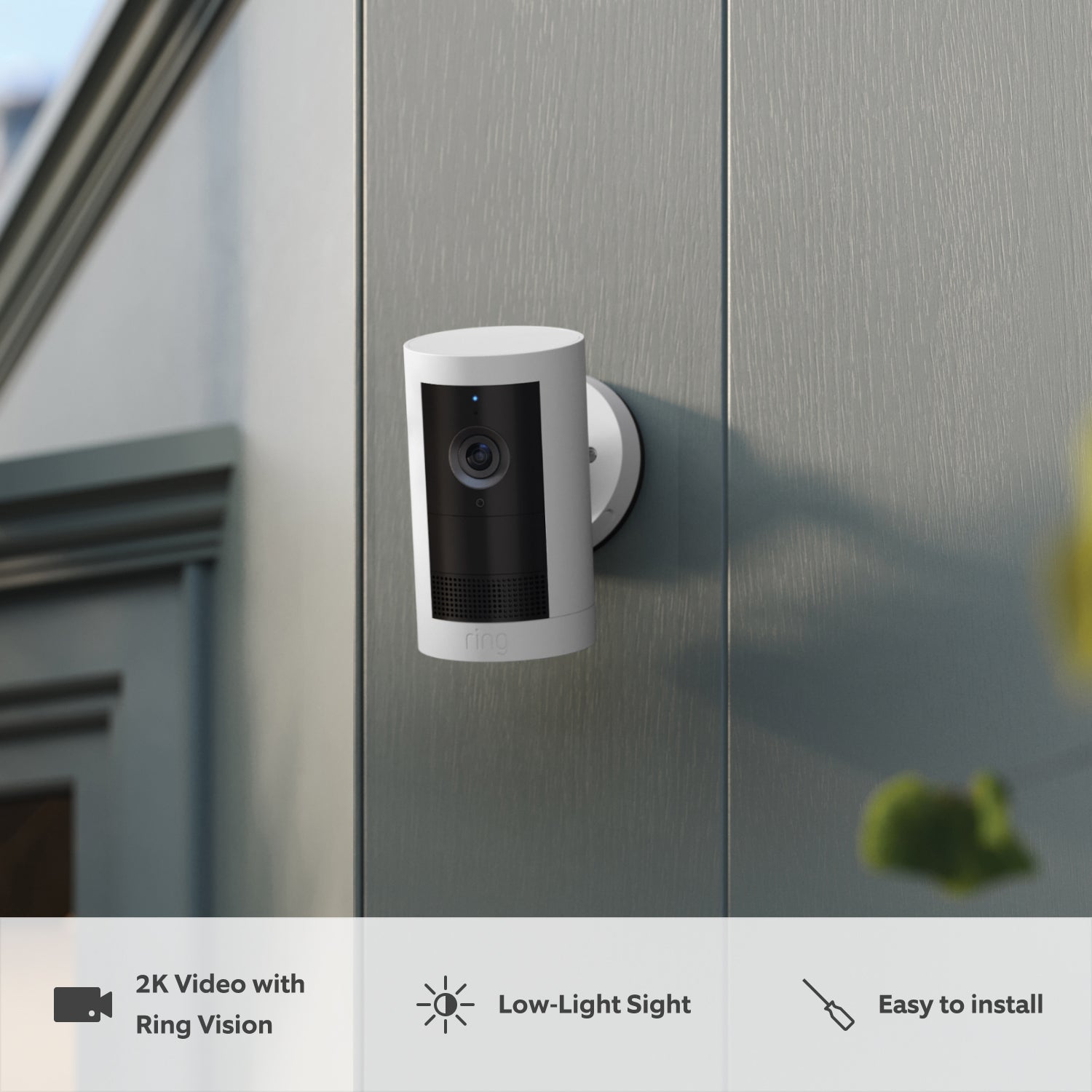 2-Pack Outdoor Camera Plus - Battery (Featuring 2K Video with Ring Vision)