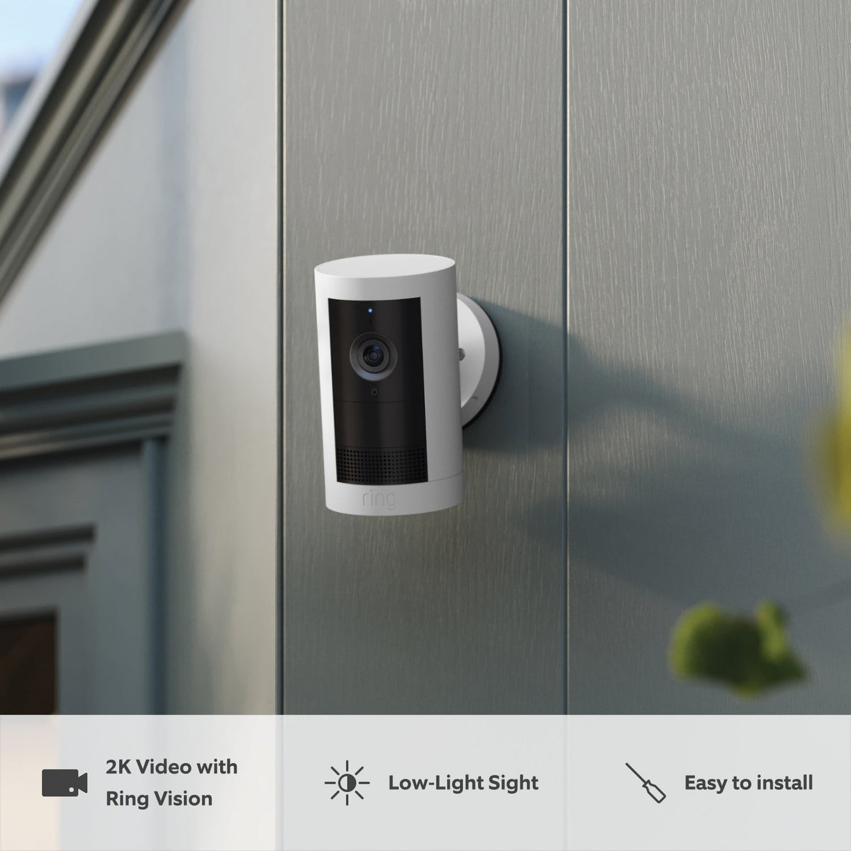 Outdoor Camera Plus - Battery (Featuring 2K Video with Ring Vision)
