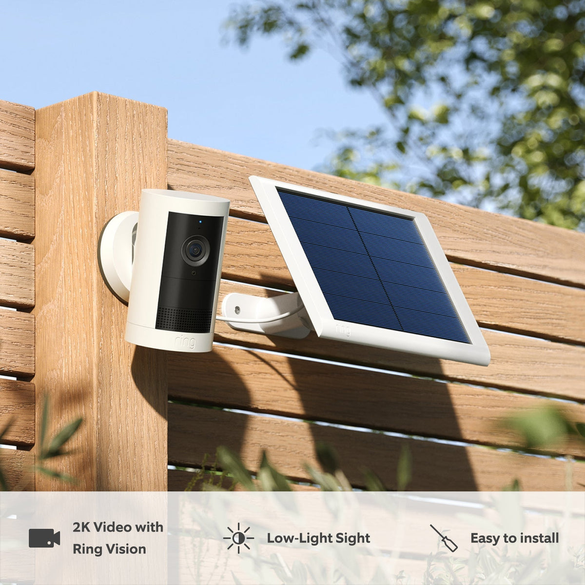 Outdoor Camera Plus - Solar (Featuring 2K Video with Ring Vision)
