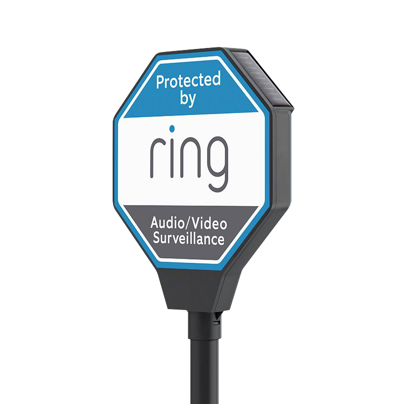 Solar Security Sign