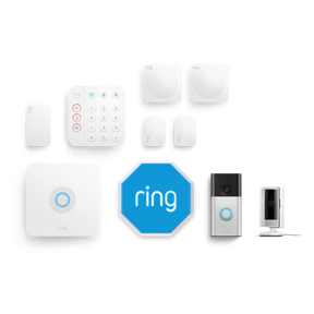 Alarm, Indoor Camera 2nd Gen + Battery Video Doorbell Pack - M (with siren)