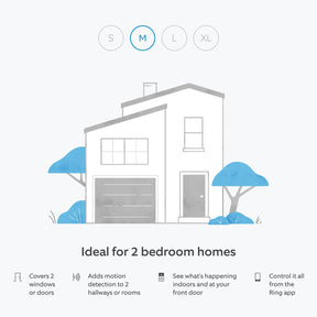 Alarm, Indoor Camera 2nd Gen + Battery Video Doorbell Pack - M