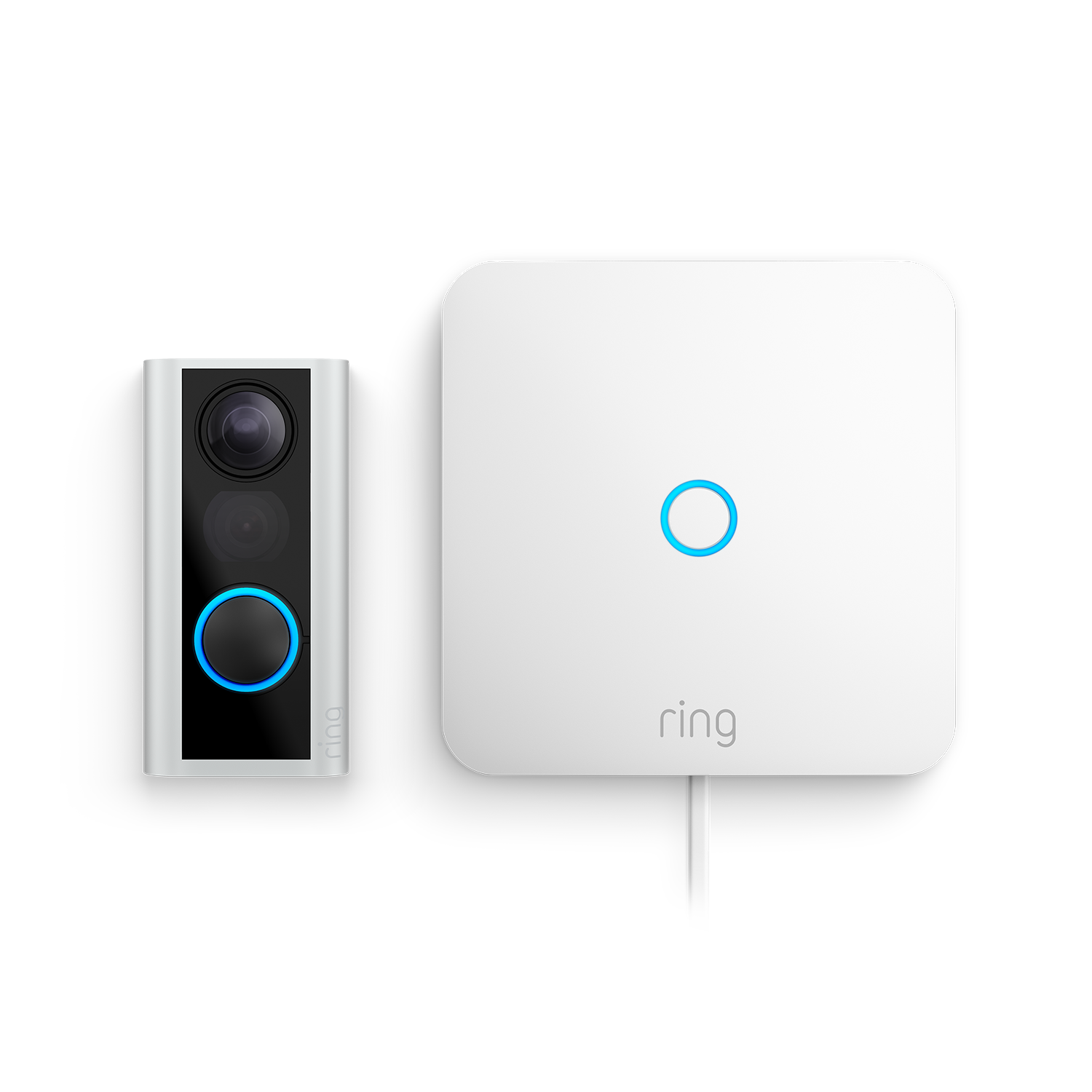 Ring Peephole Camera (54-75mm) + Ring Intercom (Door View Cam + Ring Intercom)