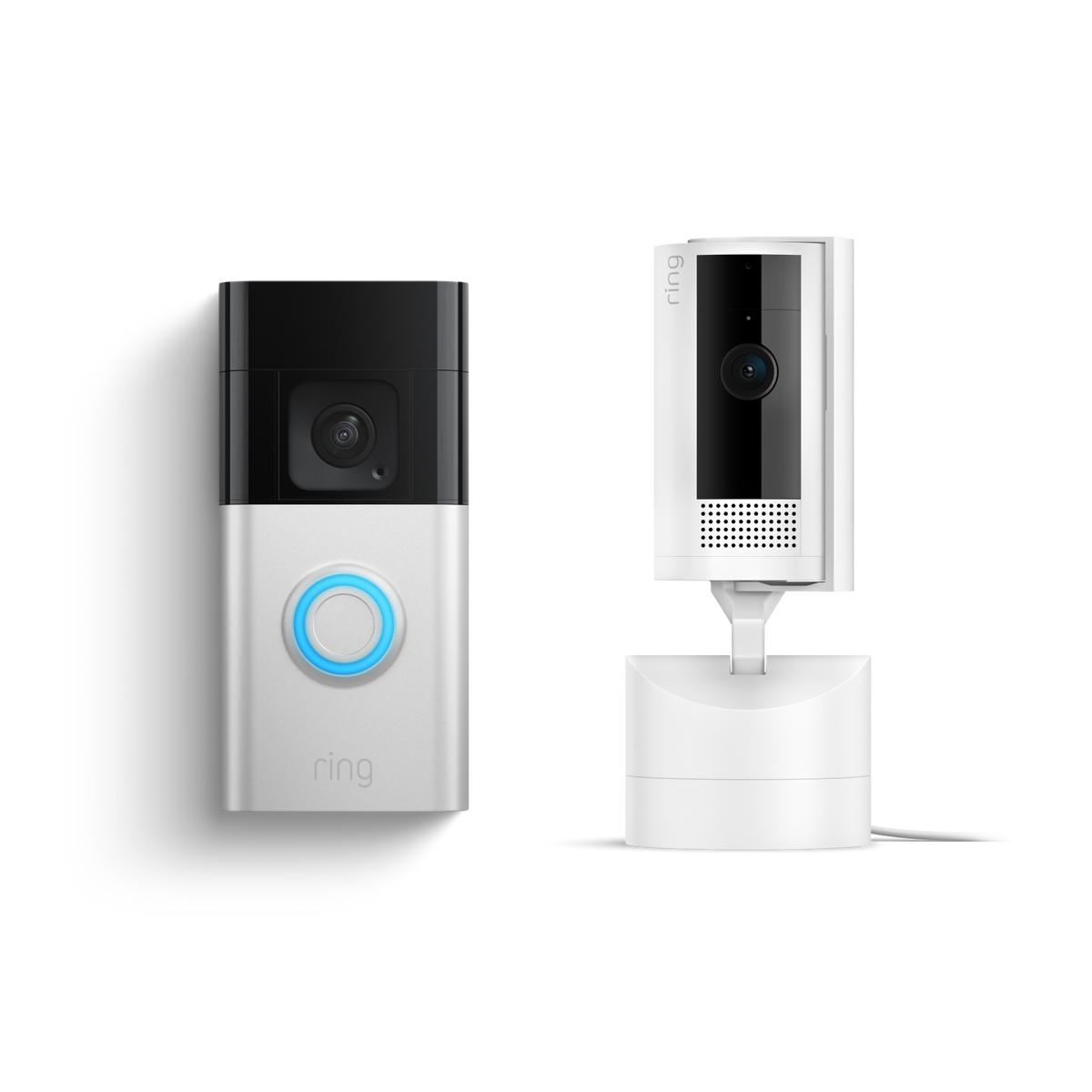 Pan-Tilt Indoor Camera + Battery Video Doorbell Plus