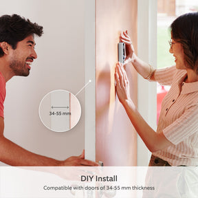 Ring Peephole Camera (34-55mm) + Chime (Door View Cam + Chime (2nd Gen))