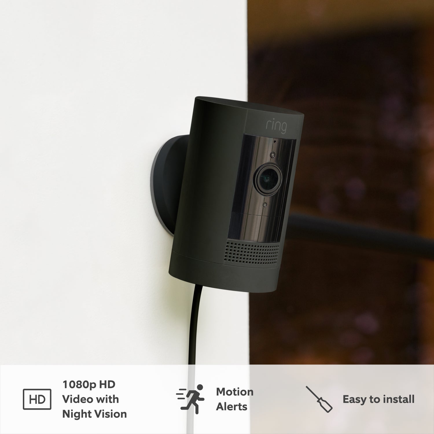 3-Pack Outdoor Security Camera | Stick Up Cam Plug-In